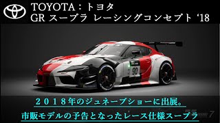 GRスープラ レーシングコンセプト '18【グランツーリスモ７】