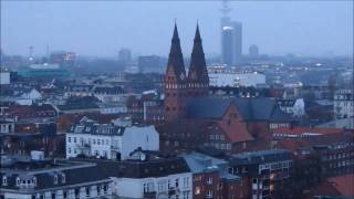 November morning in Hamburg - Panorama / Novembermorgen in Hamburg