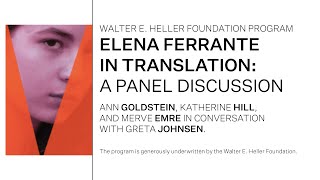 Elena Ferrante in Translation: A Panel Discussion