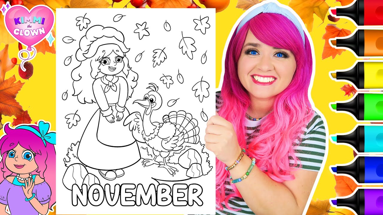 Coloring Kimmi The Clown Calendar Coloring Book Happy Birthday Coloring