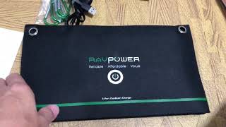 RAVpower ソーラーチャージャーのご案内