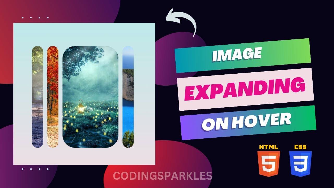 Image Expanding On Hover Html Css Css Flexbox Youtube