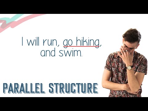 What are three types of compound elements that should use parallel structure?