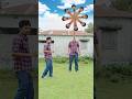 Helicopter fan headed man flying non stop funny vfx magic video