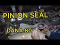 HOW TO change a Dana 80 pinion seal.