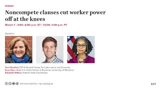 Noncompete clauses cut worker power off at the knees