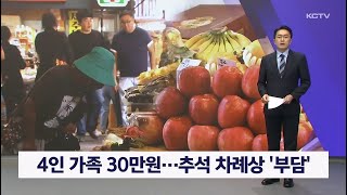 4인 가족 30만원…추석 차례상 '부담'