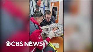 10-day-old baby and his mother rescued from rubble four days after Turkey earthquake