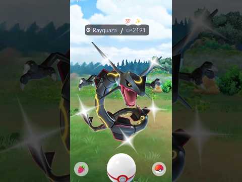 Cuando encontré a Shundo rayquaza en Pokémon Go #shorts #shiny #rayquaza #raid #legendary #shundo