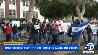 Van Nuys students walk out in protest of Trump immigration policies