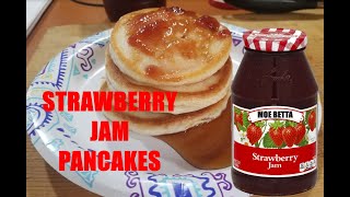 STRAWBERRY JAM PANCAKES - My favorite pancake breakfast