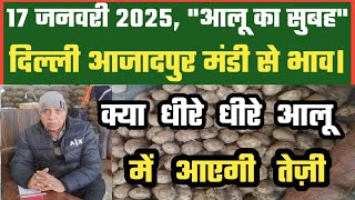 17 जनवरी 2025 आलू का भाव Azadpur Delhi Mandi Today #delhifruitmarket #potato #potatomandi #dmttv