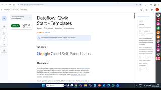 Dataflow: Qwik Start - Templates || Lab Solution || Google Cloud Arcade 2026