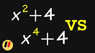 Factoring x^2+4 vs. x^4+4