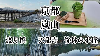 京都　観光　「嵐山」渡月橋・天龍寺・竹林の小径