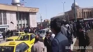 مهم- ‎درگیری دستفروشان با نیروی انتظامی در همدان - 9 اسفند