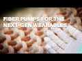 Fiber-like pumps to power haptics devices and wearables