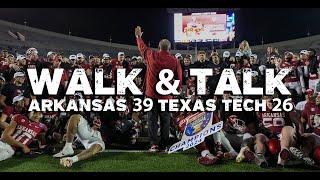 WALK \u0026 TALK: Arkansas 39, Texas Tech 26