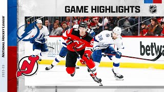 Lightning @ Devils 3/14 | NHL Highlights 2023