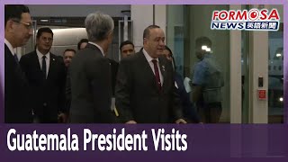 President of Guatemala lands in Taiwan for 4-day state visit