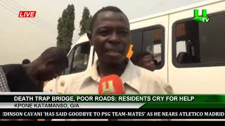 Kpone Katamanso, G/A : Death Trap Bridge, Poor Roads: Residents Cry For Help