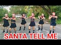 SANTA TELL ME l CHRISTMAS DANCE FITNESS l SOLID LADIES CREW