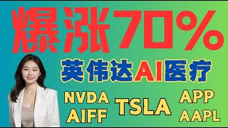 2月13日英伟达AI 医疗股-AIFF 暴涨70%，还能追吗｜TSLA ,NVDA,AAPL技术分析｜牛股APP出财报暴涨浪潮