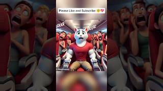 Cat saves Airplane from Crashing 😰😿#aicat #ai #sadcat #cartoon #animation #catlover