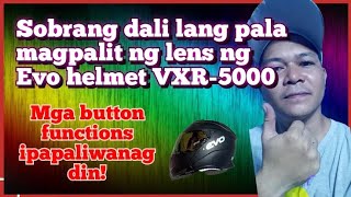 PALIT LENS NG EVO HELMET VXR-5000 | PANOORIN KUNG GAANO KADALI