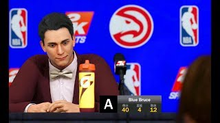 【布鲁】NBA2K20 生涯模式第23期：全美国人民面前，砍下40+10可还行？