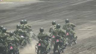 陸上自衛隊岩手駐屯地創立67周年記念行事　オートバイ部隊