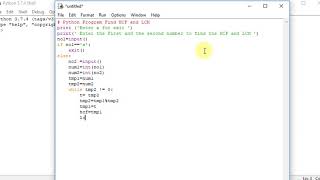 Python Program Find HCF and LCM