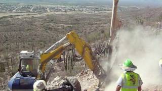 Schreitbagger, Walking Excavator, Spider, Arizona Boarder Fence