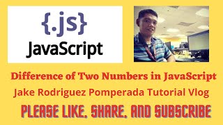 Difference of Two Numbers in JavaScript