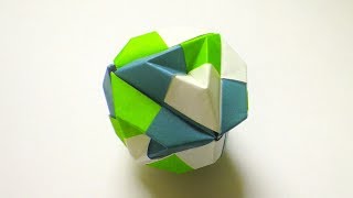 折り紙 くす玉の作り方_12枚　Origami Kusudamai