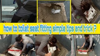 How to toilet seat fitting simple tips and trick ? || install indain toilets seat|| bathroom fitting