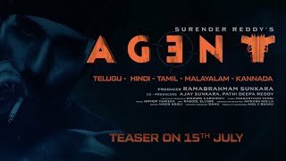 AGENT Teaser on 15th July | Akhil Akkineni, Mammootty | Surender Reddy | Hiphop Tamizha