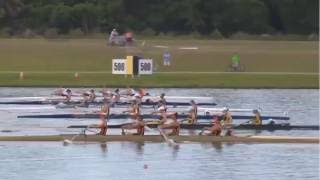 2016 FSRA State Sweep Champs Girls 1st Varsity 4+ finals with Drone