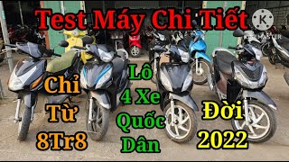 HOTLINE: 0947.891.823 ZALO: 0899.458.923 TEST MÁY CHI TIẾT LÔ 4 XE QUỐC DÂN HONDA VISION, CLICK ĐẸP