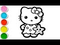 Hello Kitty  Drawing, Coloring, Painting for Kids and Toddlers |