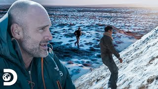 Ed y Xinlei en extenuante carrera en el hielo | Ed Stafford: Contra Todos | Discovery Latinoamérica