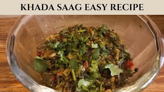 Khada Saag Easy Recipe | By Aj Kya Pakayen | Don't forget To Subscribe My Channel