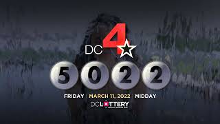 DC LOTTERY Midday 03/11/2022