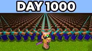 I Made 100 Players Simulate 1000 Days of Civilization in Minecraft...
