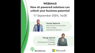 Webinar: How AI-powered solutions can unlock your business potential!