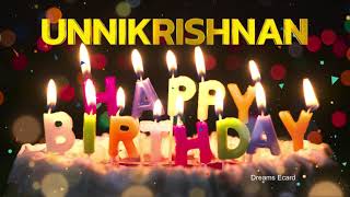 UNNIKRISHNAN Happy Birthday Status  |  Happy Birthday UNNIKRISHNAN | Special wishes for UNNIKRISHNAN