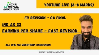 Ind As 33 Revision - All ICAI SM Questions | Earning Per Share | Pratik Jagati