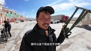 骑行昆仑山被眼前景色震撼到了，舍不得离开原地休息一天#骑行vlog #户外 #露营