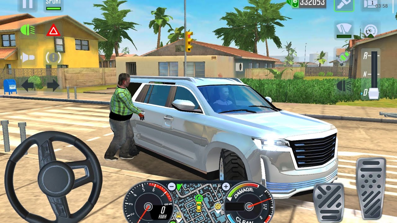 Cadillac Escalade Suv Driving In Miami ёящж City Taxi Driver Simulator