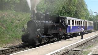 Gőzmozdonyos nosztalgiavonat. Budapest Szépjuhászné. Steam locomotive nostalgia train. 2023.05.01.4K